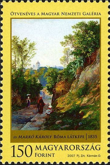 View of Rome by Károly Ferenczy