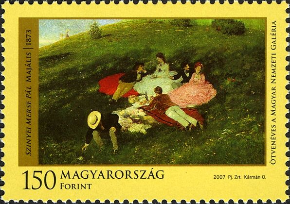 Picnic in May, by Pál Szinyei-Merse