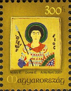 St. George, painting on Holy Crown
