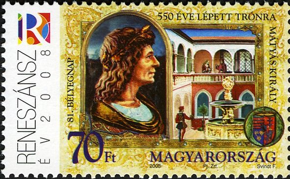 81st Stamp Day - King Mátyás was crowned 550 years ago