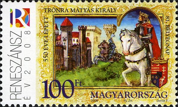 81st Stamp Day - King Mátyás was crowned 550 years ago