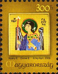 Enamel Painting of Archangel Gabriel
