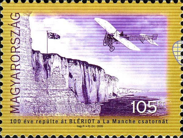 Louis Blériot flies across English Channel