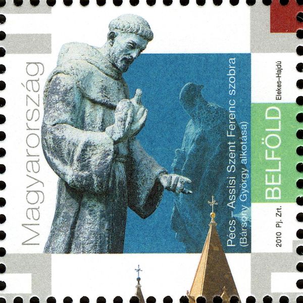 St. Francis of Assisi - statue by György Bársony