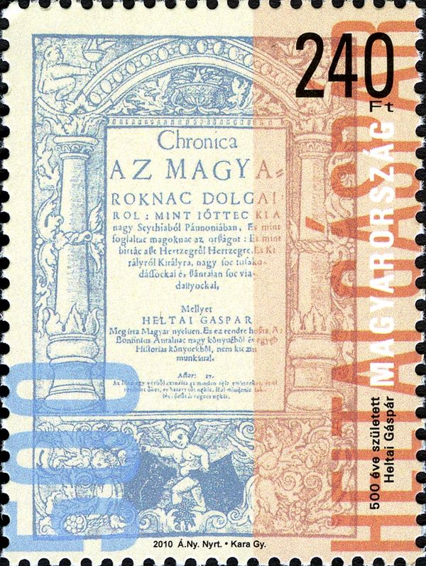 500th Anniversary of Birth of Gáspár Heltai