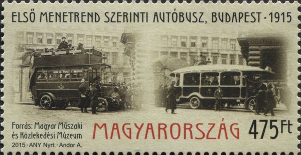 Centenary of First Sheduled Bus Service in Budapest