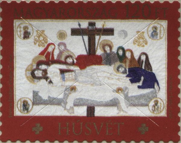 Christ's Sepulchral Shroud, Textile by Erzsébet Szekeres