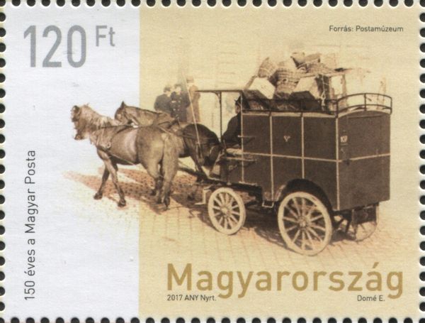 Horse-drawn parcel delivery cart