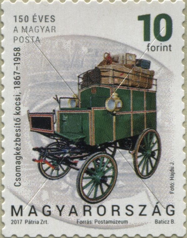 Horse-drawn parcel delivery cart