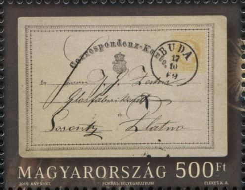 Postal Card with Buda Cancel