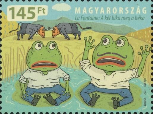 The Two Bulls and the Frog