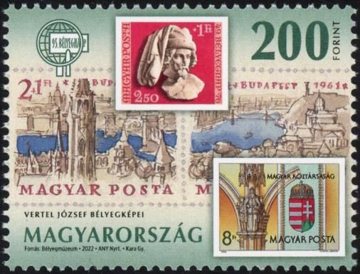 József Vertel, Stamp Designer
