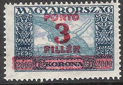 Air Mail Stamps, overprinted with new value