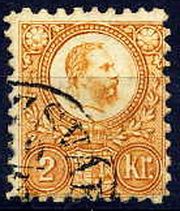 King Franz Josef (1830-1916) and Coat of arms