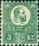 King Franz Josef (1830-1916) and Coat of arms