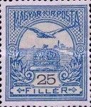 Mythical Bird Turul Flying over Crown of St. Stephen