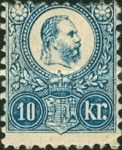King Franz Josef (1830-1916) and Coat of arms