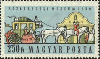 Mail Coach in Front of Building