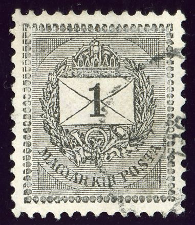 Letter, grey cipher, interrupted lines in envelope