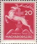 Leaping stag and double cross