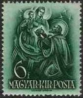 Stephen offering Holy Crown to Vigin Mary