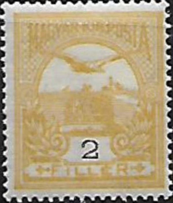 Mythical Bird Turul Flying over Crown of St. Stephen
