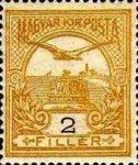 Mythical Bird Turul Flying over Crown of St. Stephen