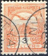 Mythical Bird Turul Flying over Crown of St. Stephen
