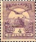 Mythical Bird Turul Flying over Crown of St. Stephen