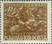 Knight on horseback attacking