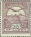 Mythical Bird Turul Flying over Crown of St. Stephen