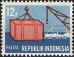 Crane and crate (“Overseas Trade”)