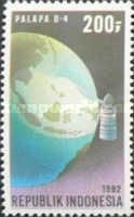 Satellite Palapa B-4 and Globe