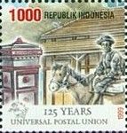 Universal Postal Union - Postman on Horseback