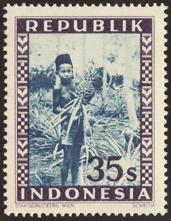 Boy with ananas