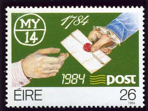Hands passing Letter