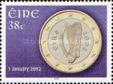 Reverse of Irish €1 Coin, 2002