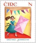 Greetings - Girl with giant birthday card