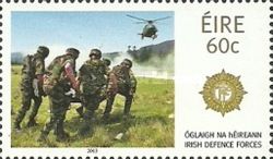 Irish Defence Forces - Soldiers and Helicopter