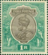 King George V wearing Imperial Crown of India