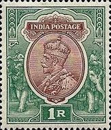 King George V wearing Imperial Crown of India