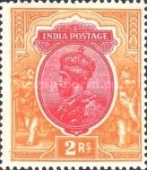 King George V wearing Imperial Crown of India