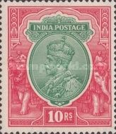 King George V wearing Imperial Crown of India