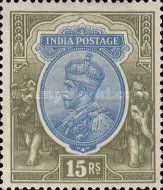 King George V wearing Imperial Crown of India