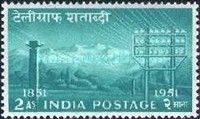 Telegraph poles of 1851 and 1951
