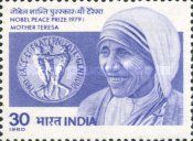 Award of 1979 Noble Peace Prize to Mother Teresa