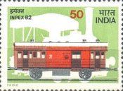 Vintage rail coach and Silhouette of Steam Locomotive