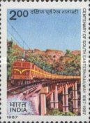 Electric Train on Viaduct, 1987