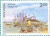 "Custom-house Wharf, Calcutta" (Sir Charles D'Oyly)