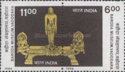 Bronze Rishabhanatha Statue of Buddha on Stand